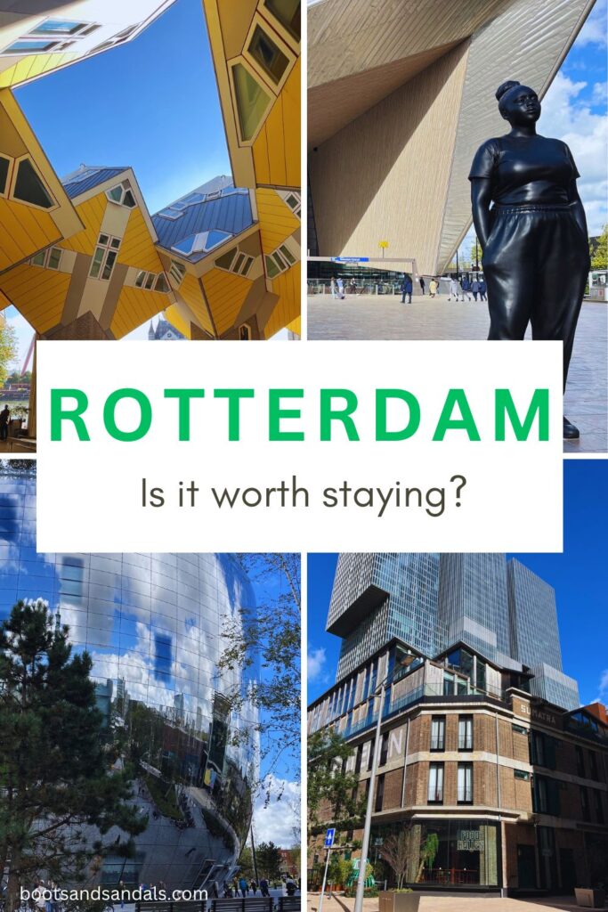 pintrest pin with the title rotterdam is it worth visiting?