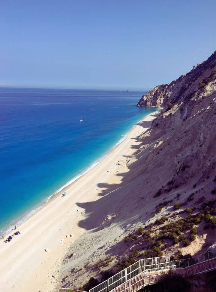 stunning view of egremni beach