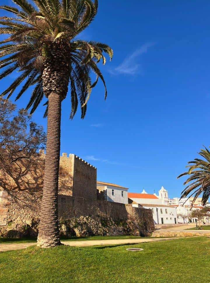 view of the lagos castle and the white buildings at lagos town