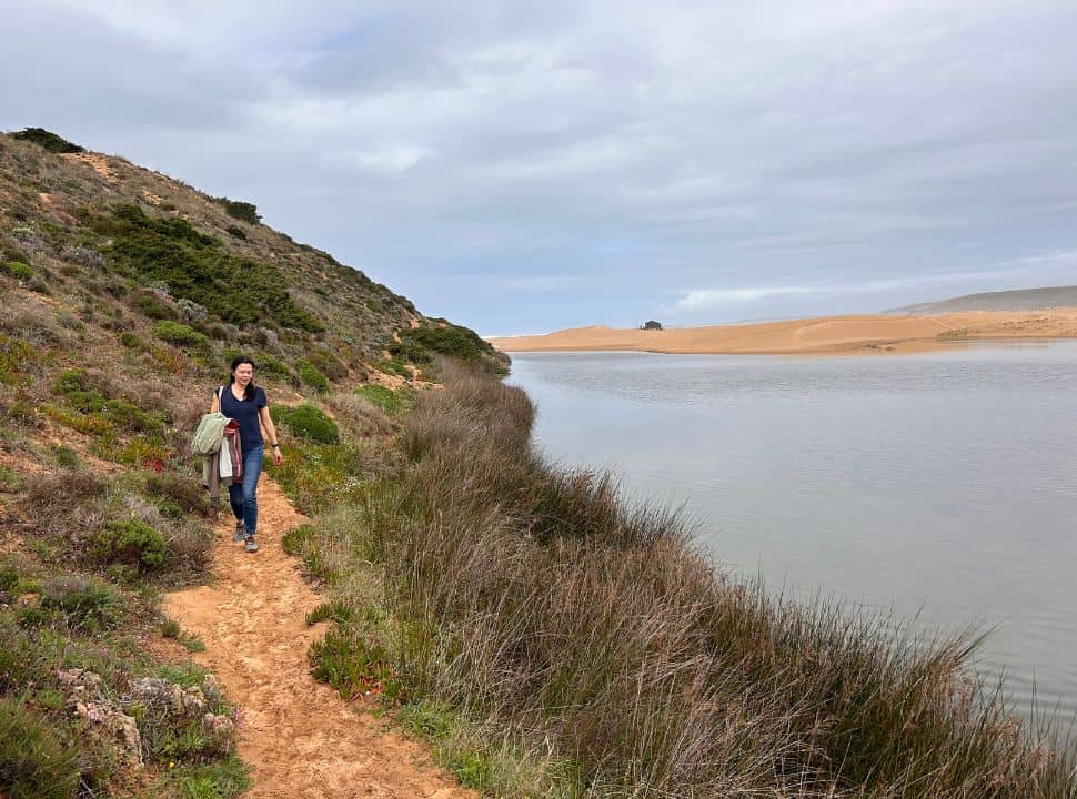 small trail along the beach of bodaira