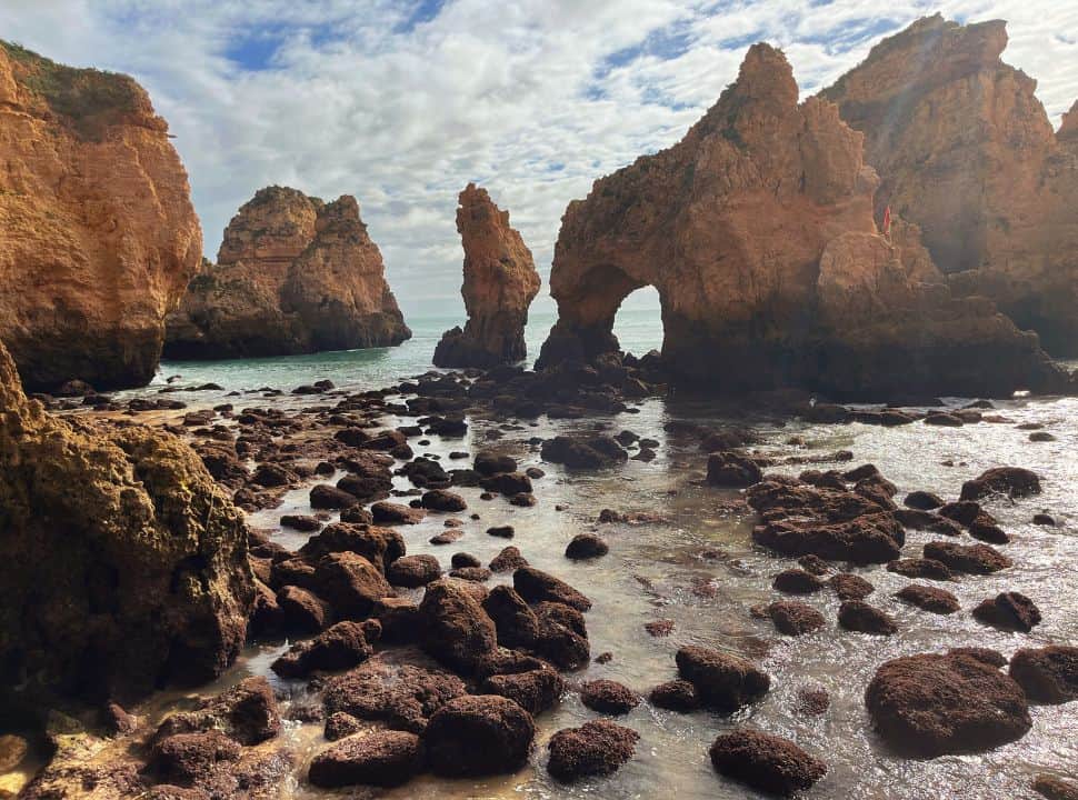 the incredible rock formations at ponta da piedade lagos portugal