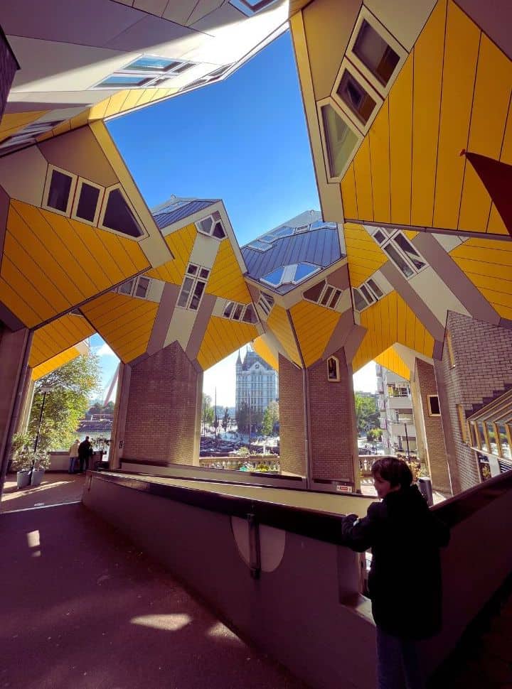 the Cube house complex in Rotterdam