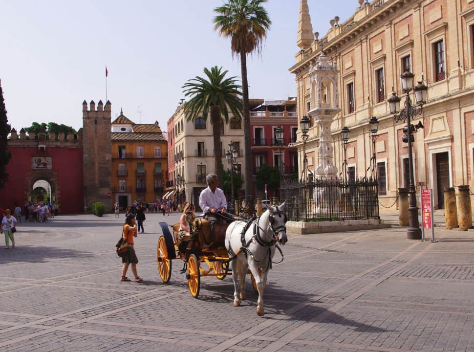 main square at Sevilla Spain