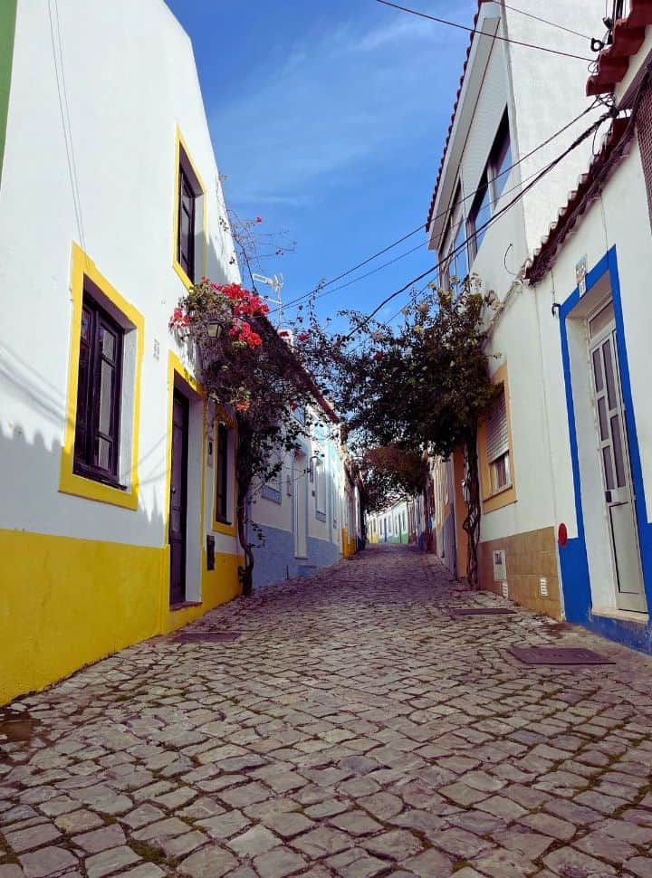famous little street at Ferragudo the Algarve