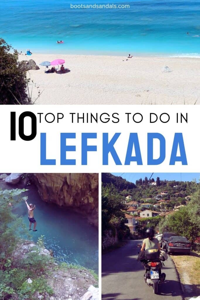 picture with overview of the things to do in lefkada