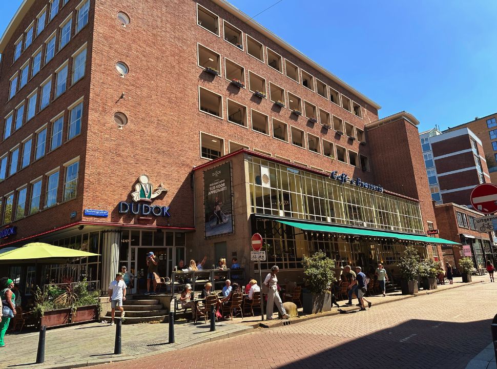 view of the dudok restaurant with outdoor terrace