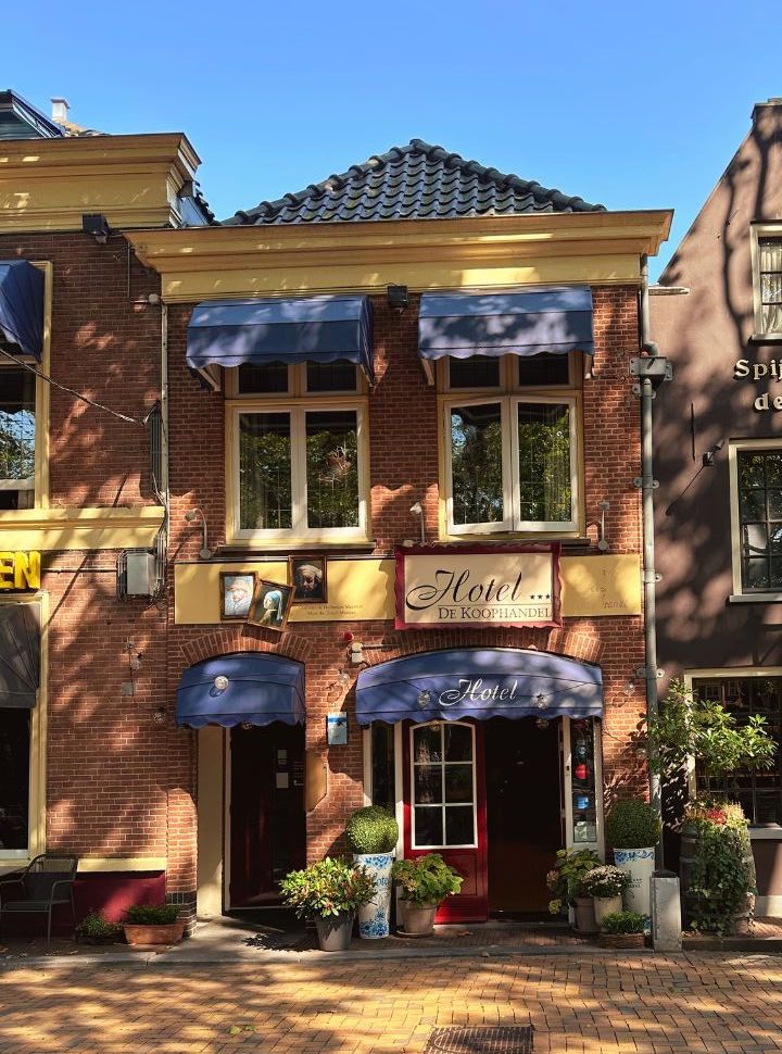 small hotel in delft located in a old historic buildings