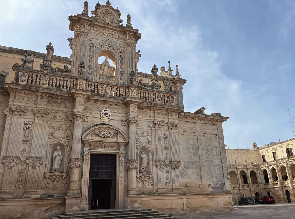 beautiful cathedral in lecce pugla italy