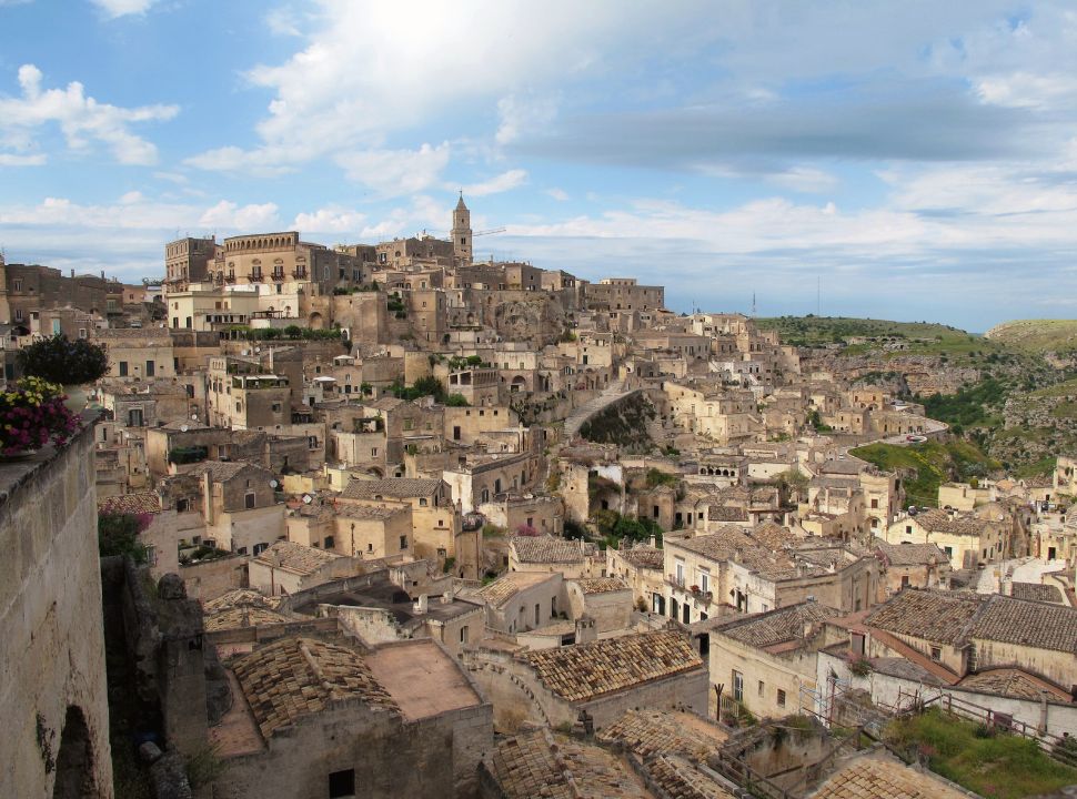 full view of sassi Matera Italy