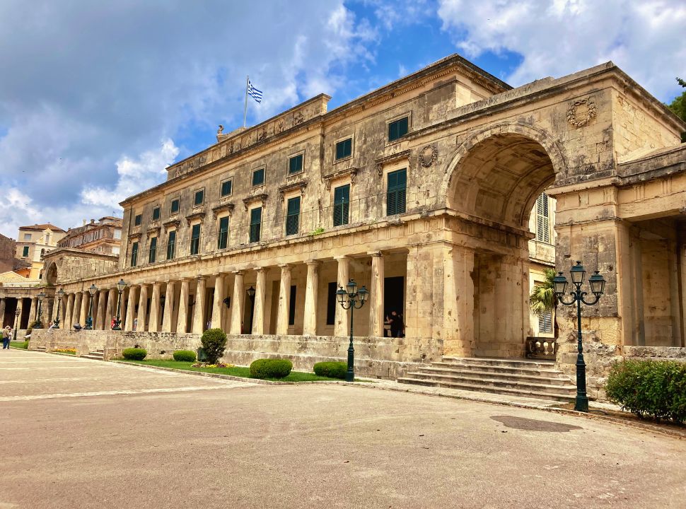 museum of asian art set in a british styled building in corfu old town