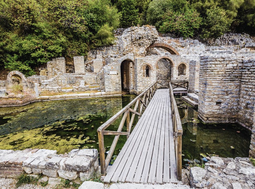 ruins at butrint national park just south of Ksamil in Albania