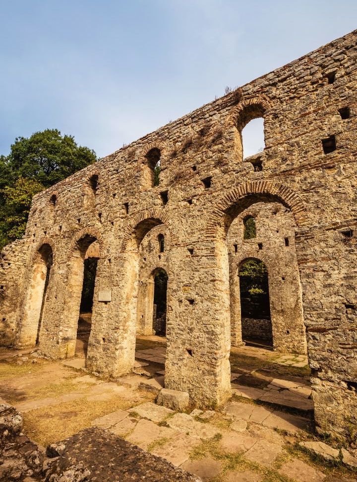 ruins at butrint national park near ksamil albania