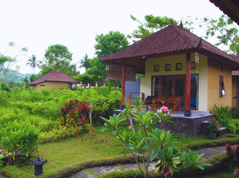 accommodation in Sidemen, set within a fields and garden with a terrace